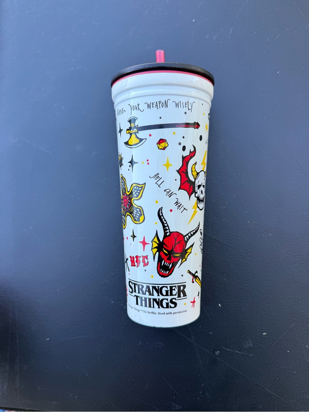 Stranger Things Tumbler Stainless Steel With Straw ZAK 23 OZ